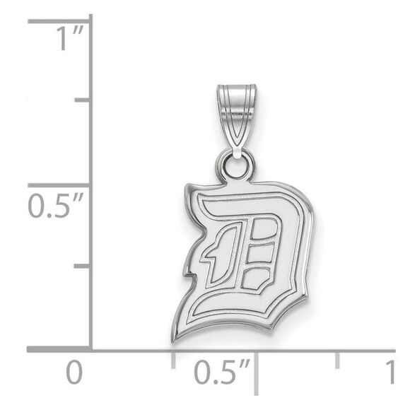 14k White Gold Duquesne U Small Pendant - Picture 2 of 3